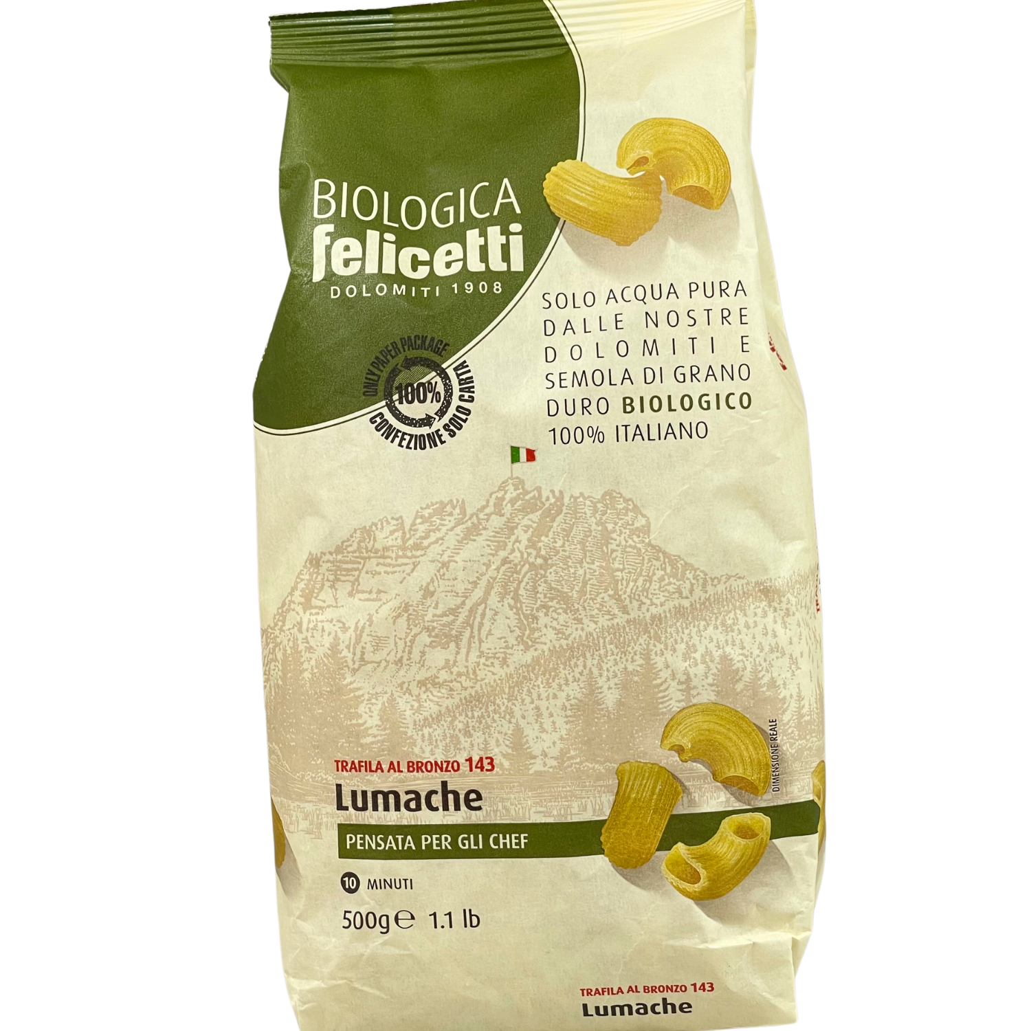 Lumache pasta Bio 500 g Felicetti