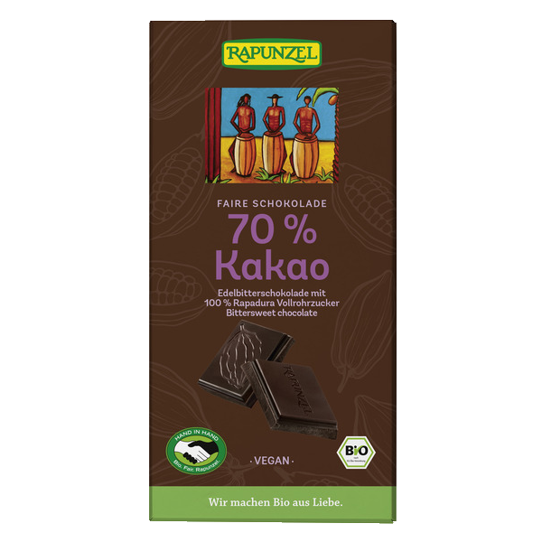 Cioccolato fondente 70% Bio 80 g