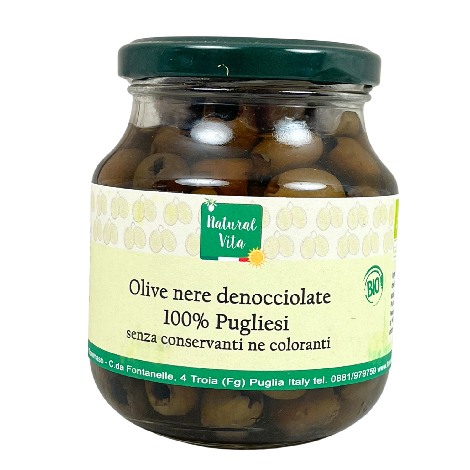 Olive nere denocciolate Bio 160 g