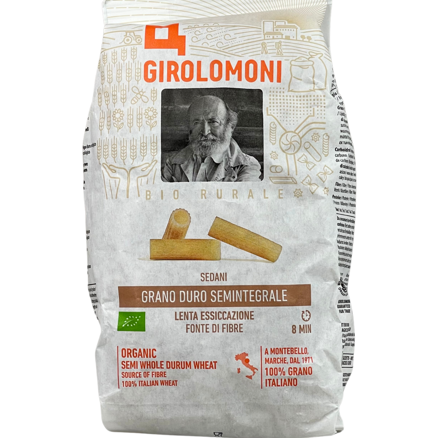 Sedani semintegrali di grano duro Bio 500 g - Girolomoni