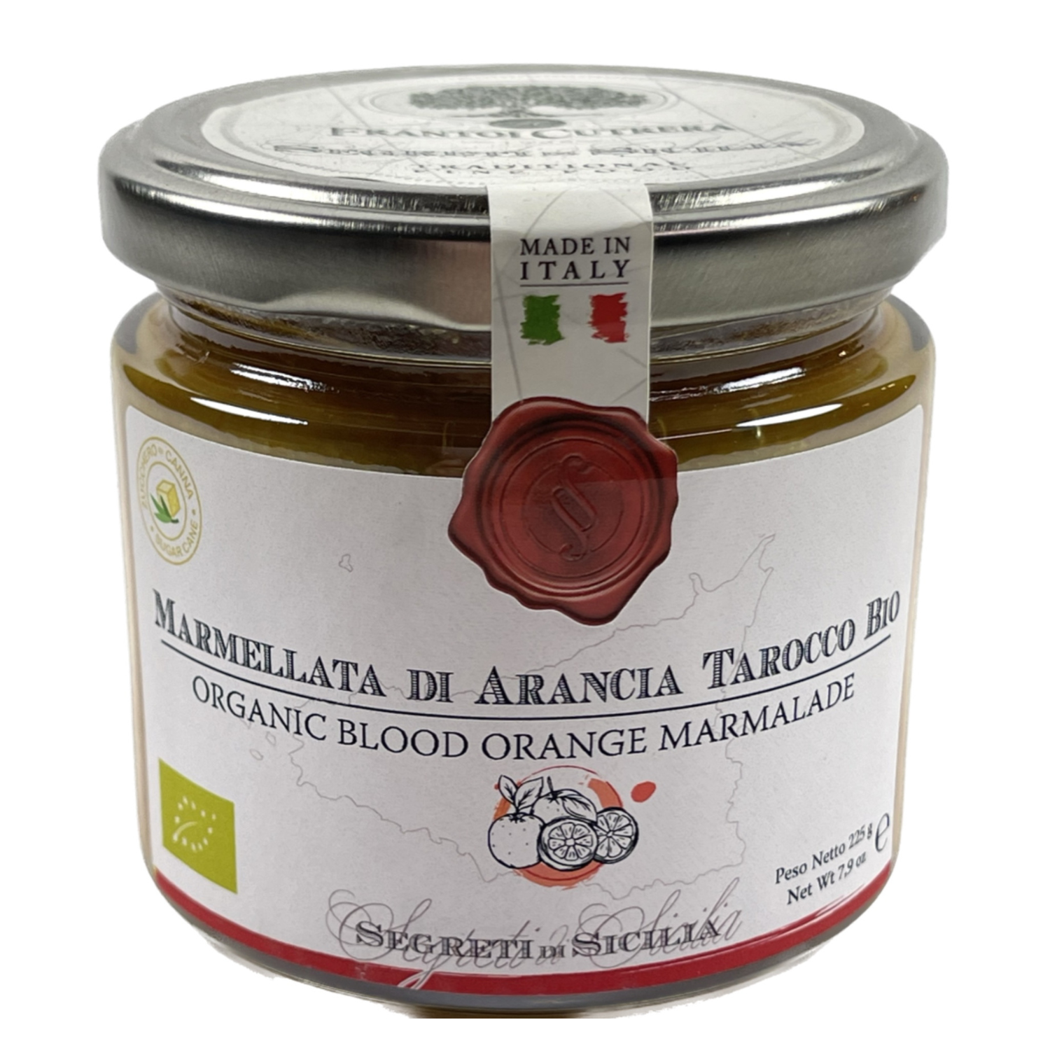 Marmellata di arancia tarocco Bio 225 g