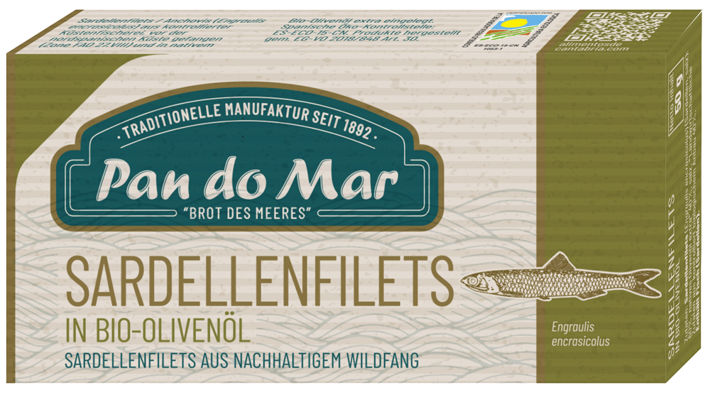 Filetti di acciughe in olio extra vergine Bio 50 g