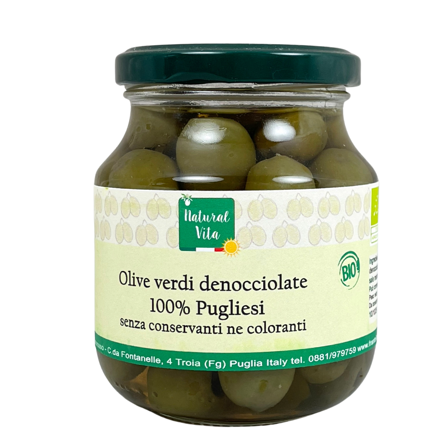 Olive verdi denocciolate Bio 140 g