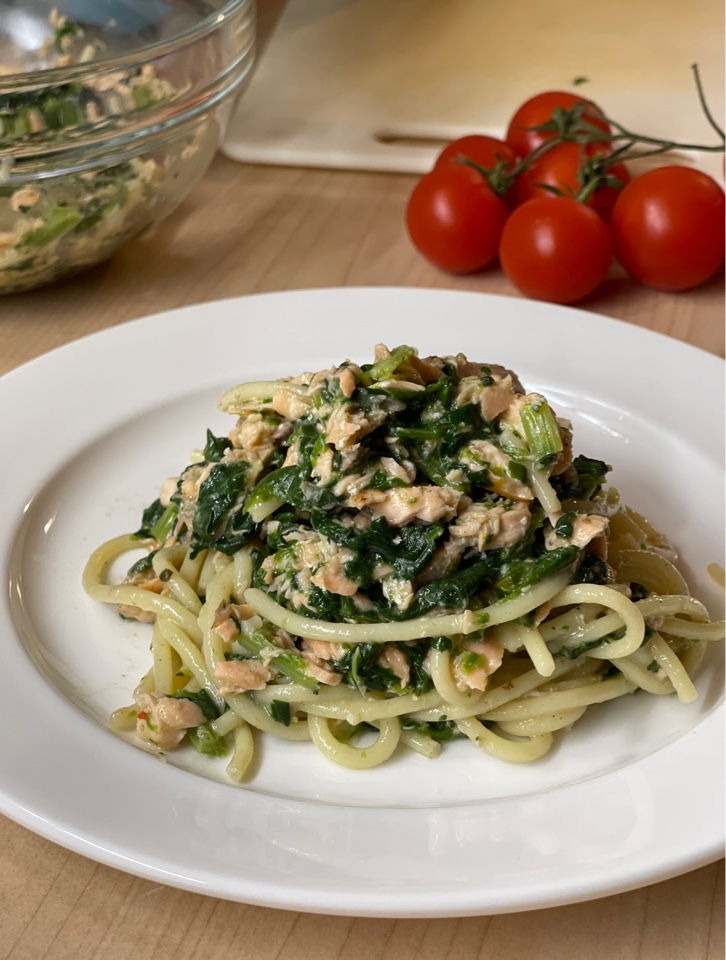Spaghetti_Lachs_Spinat